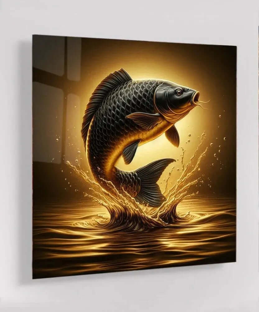 Celestial Carp - Online Schilderij - Glas Schilderij
