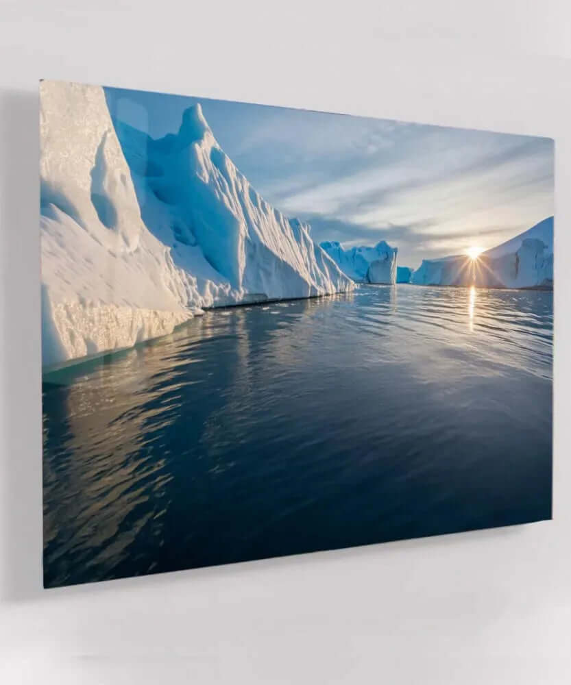 Frozen Twilight - Online Schilderij - Glas Schilderij