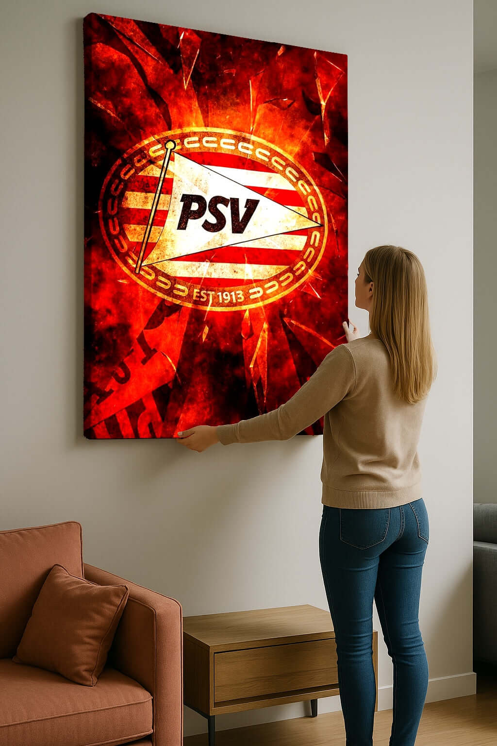 Vuur en Trouw – PSV 1913 Canvas schilderij