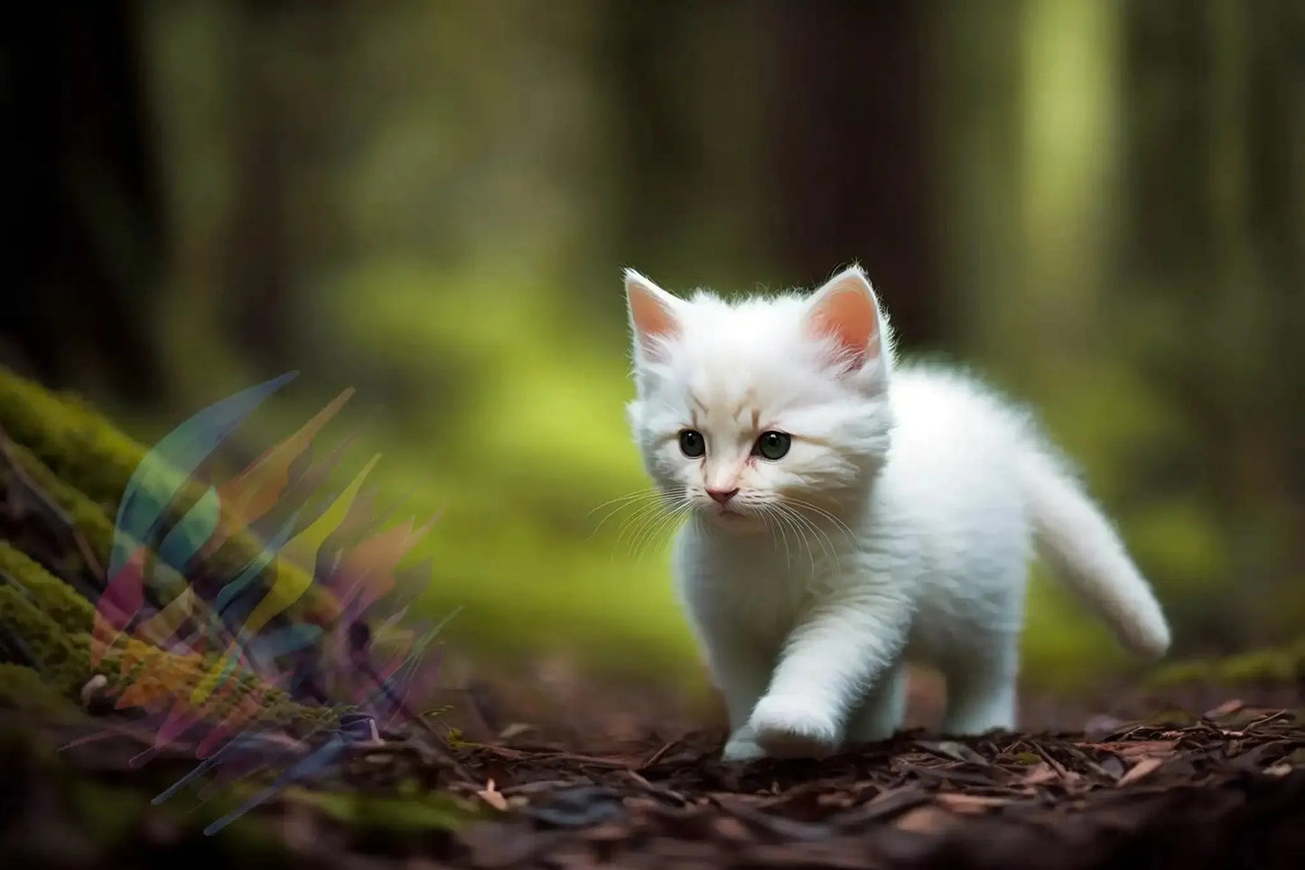 Forest Feline - Online Schilderij - Canvas Schilderij