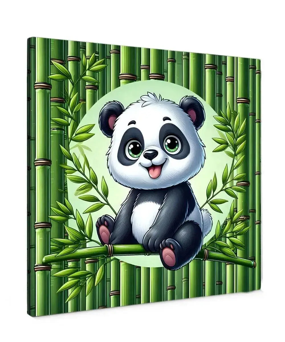 Bamboo Baby Panda - Online Schilderij - Canvas Schilderij
