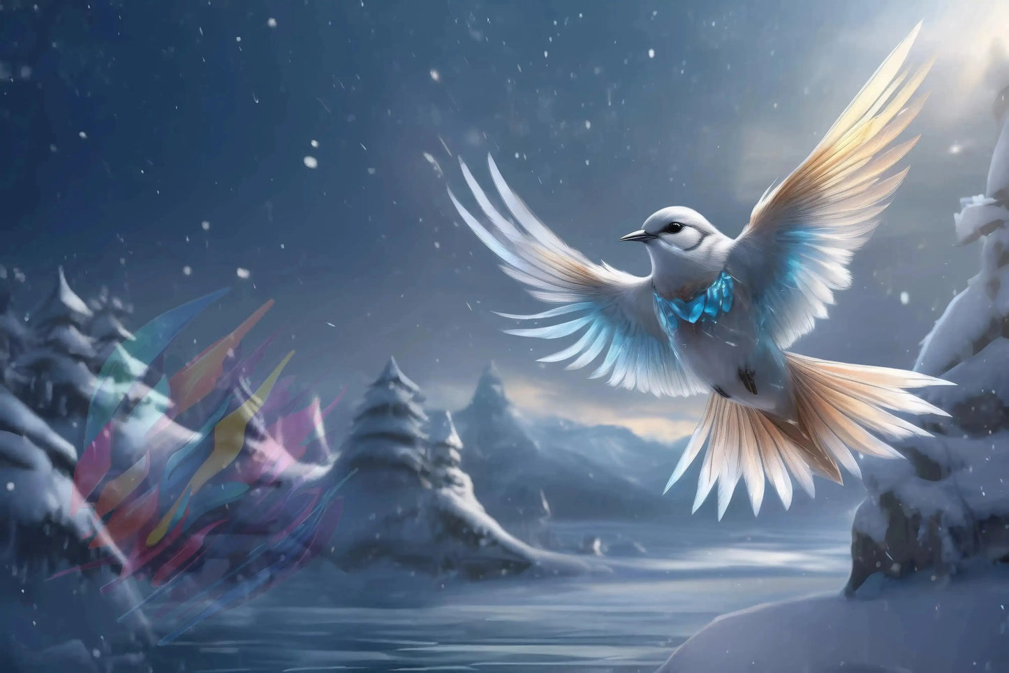 Winter's Whisper - Online Schilderij - Canvas Schilderij
