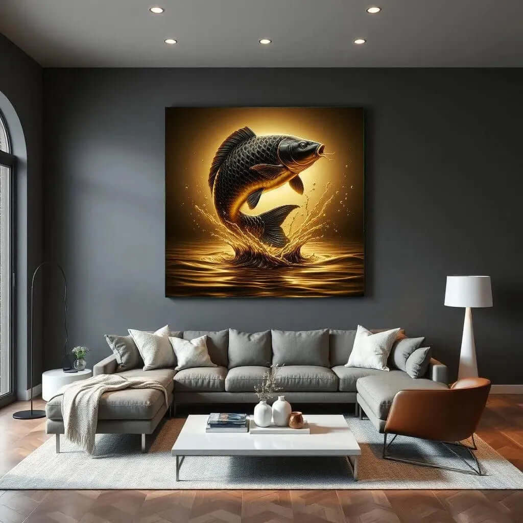 Celestial Carp - Online Schilderij - Canvas Schilderij