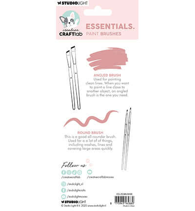 CraftLab Brushes Set of 4 Essentials nr. 08 – 4-delige