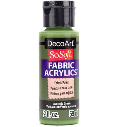 DecoArt SoSoft Avocado Green groene textielverf 59 ml DSS19-30
