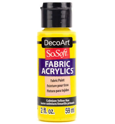 DecoArt SoSoft Cadmium Yellow Hue gele textielverf 59 ml DSS03-30