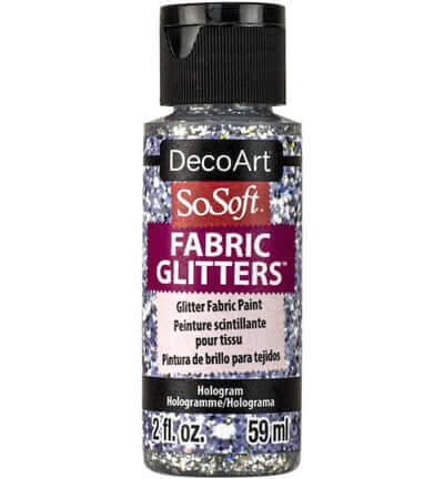 DecoArt SoSoft Glitters Hologram holografische textielverf 59 ml DSSFG04-30