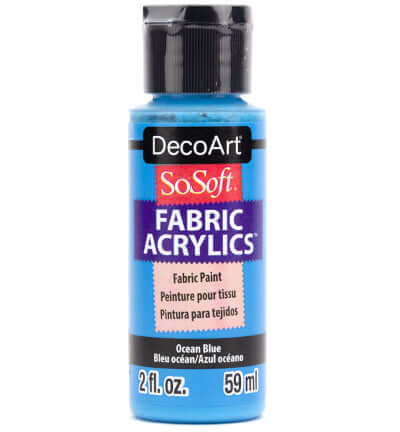 DecoArt SoSoft Ocean Blue diepblauwe textielverf 59 ml DSS86-30