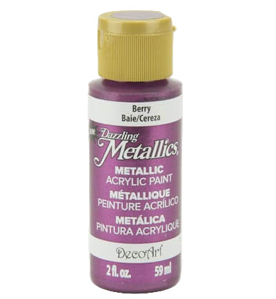DecoArt Dazzling Metallics Berry 59 ml – parelmoer metallic acrylverf