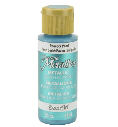 DecoArt Dazzling Metallics Peacock Pearl 59 ml – parelmoer metallic acrylverf