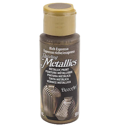 DecoArt Dazzling Metallics Rich Espresso 59 ml – parelmoer metallic acrylverf