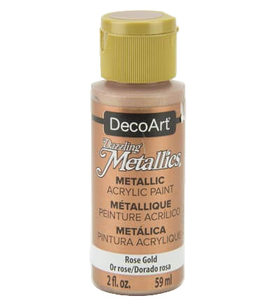 DecoArt Dazzling Metallics Rose Gold 59 ml – parelmoer metallic acrylverf