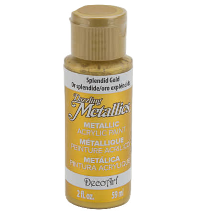 DecoArt Dazzling Metallics Splendid Gold 59 ml – parelmoer metallic acrylverf