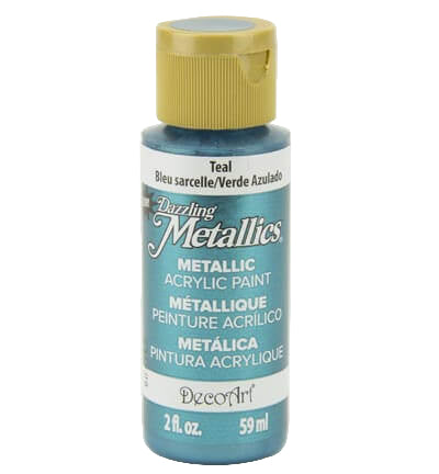 DecoArt Dazzling Metallics Teal Mint 59 ml – parelmoer metallic acrylverf