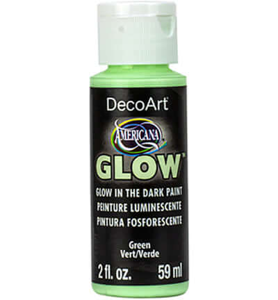 DecoArt Americana Glow Green lichtgevende acrylverf 59 ml DA380-30