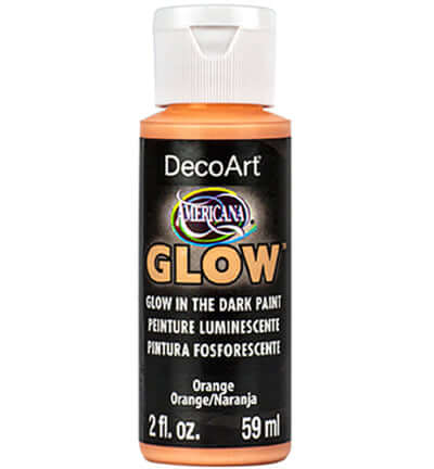 DecoArt Americana Glow Orange lichtgevende acrylverf 59 ml DA379-30