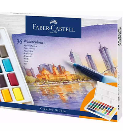 Faber-Castell Aquarelverf set 36 stuks - watercolour paint