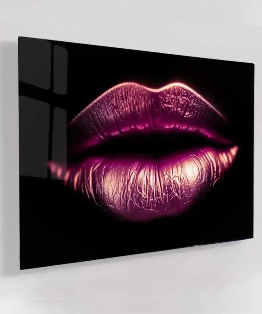Lipstick - Online Schilderij - Glas Schilderij