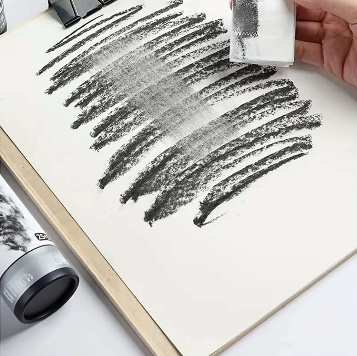 Houtskoolstift tekenen