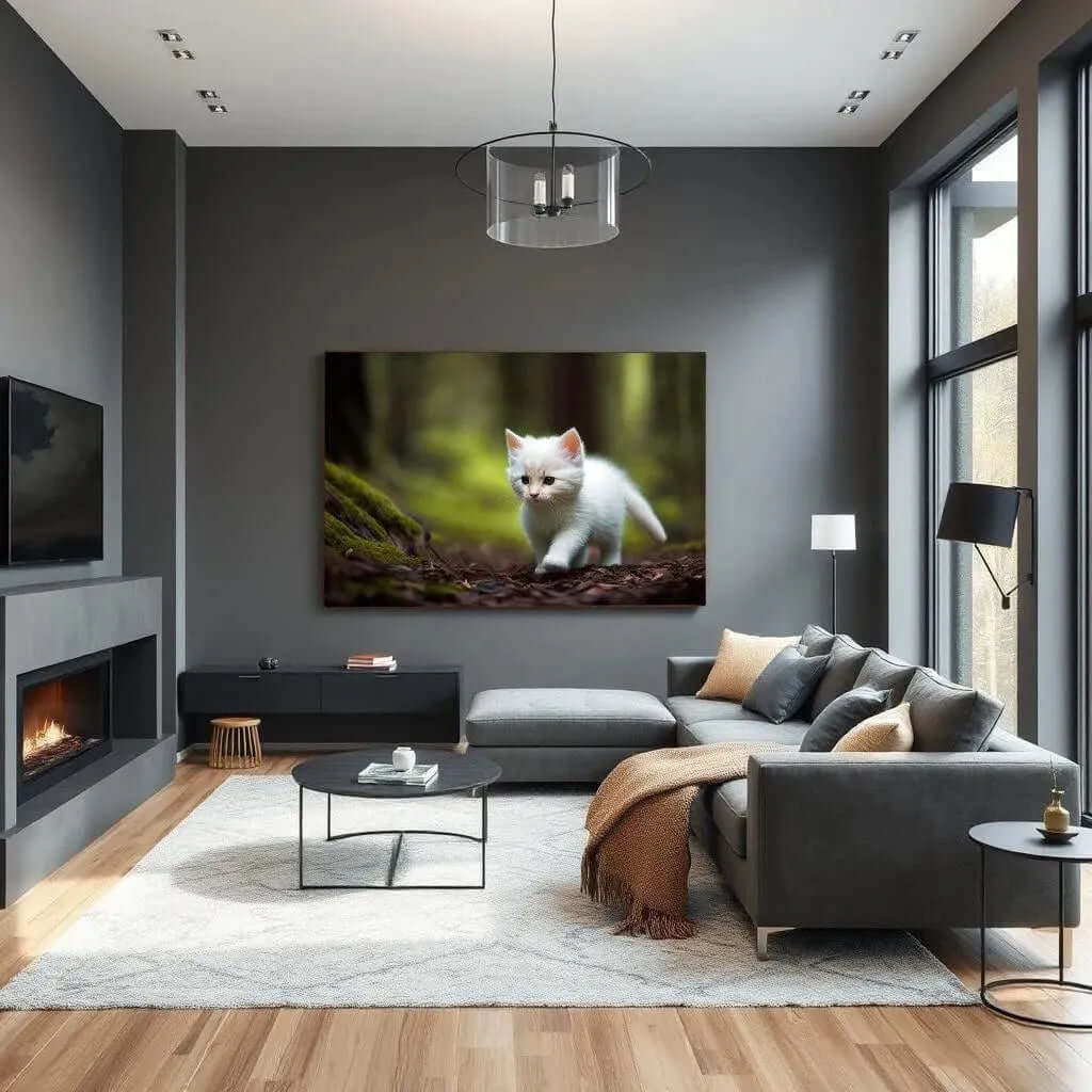 Forest Feline - Online Schilderij - Canvas Schilderij