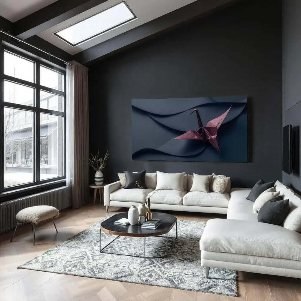 Midnight Fold - Online Schilderij - Canvas Schilderij