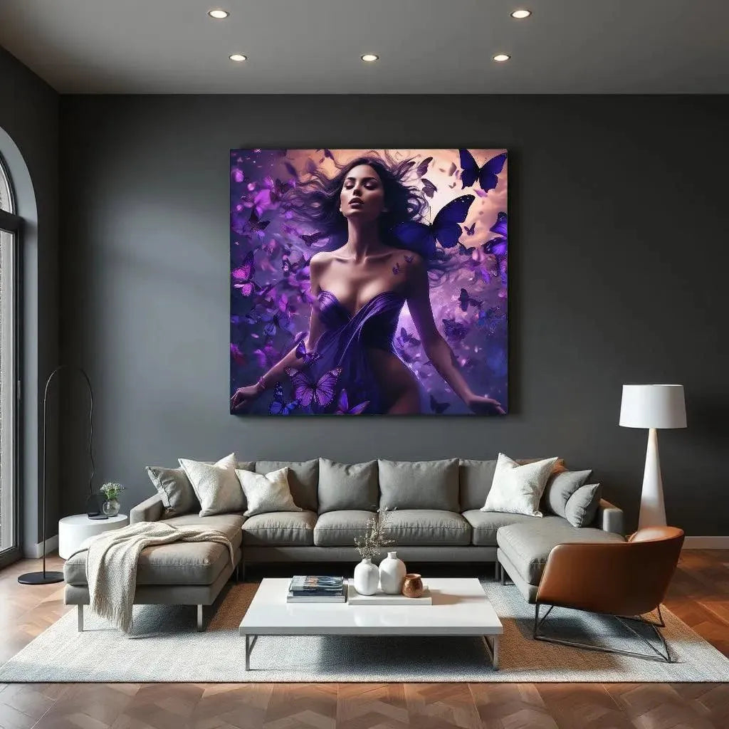 Butterfly Dress - Online Schilderij - Canvas Schilderij