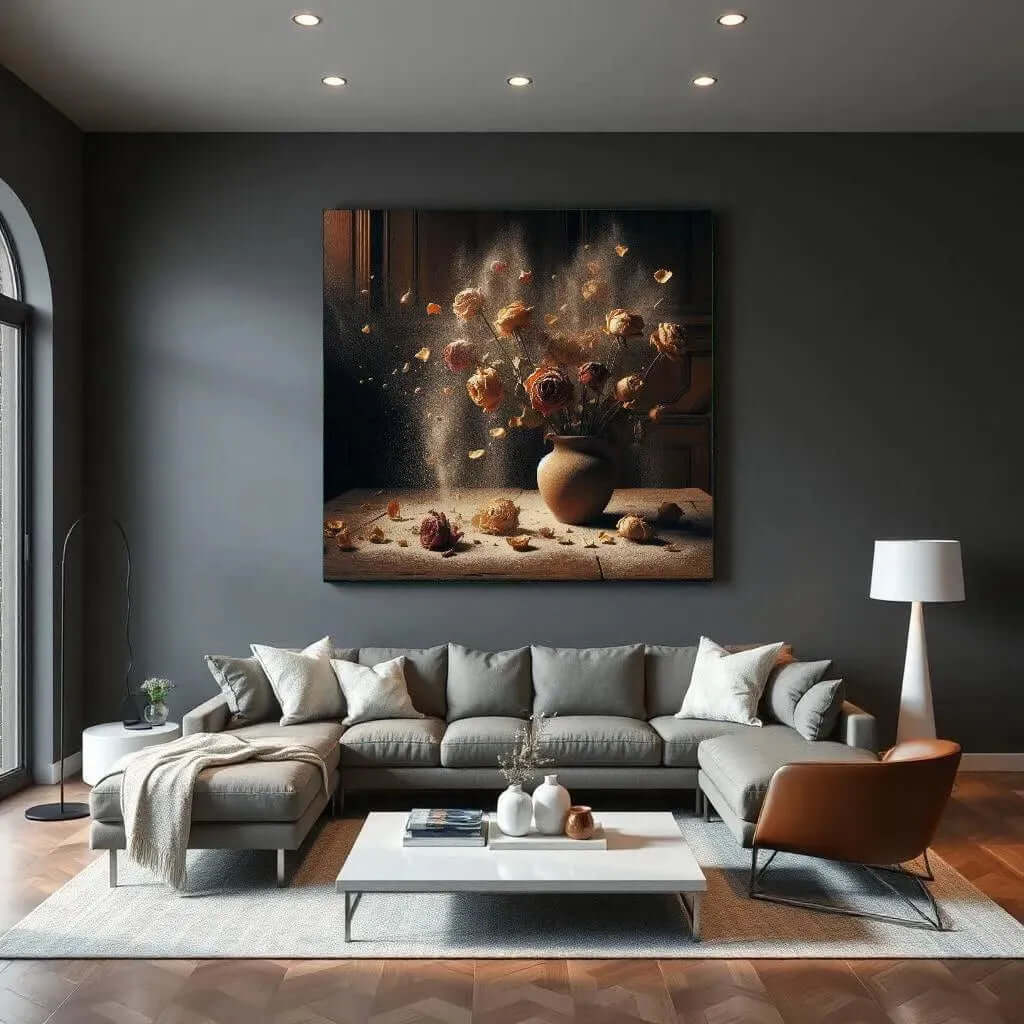 Dust and Roses - Online Schilderij - Canvas Schilderij