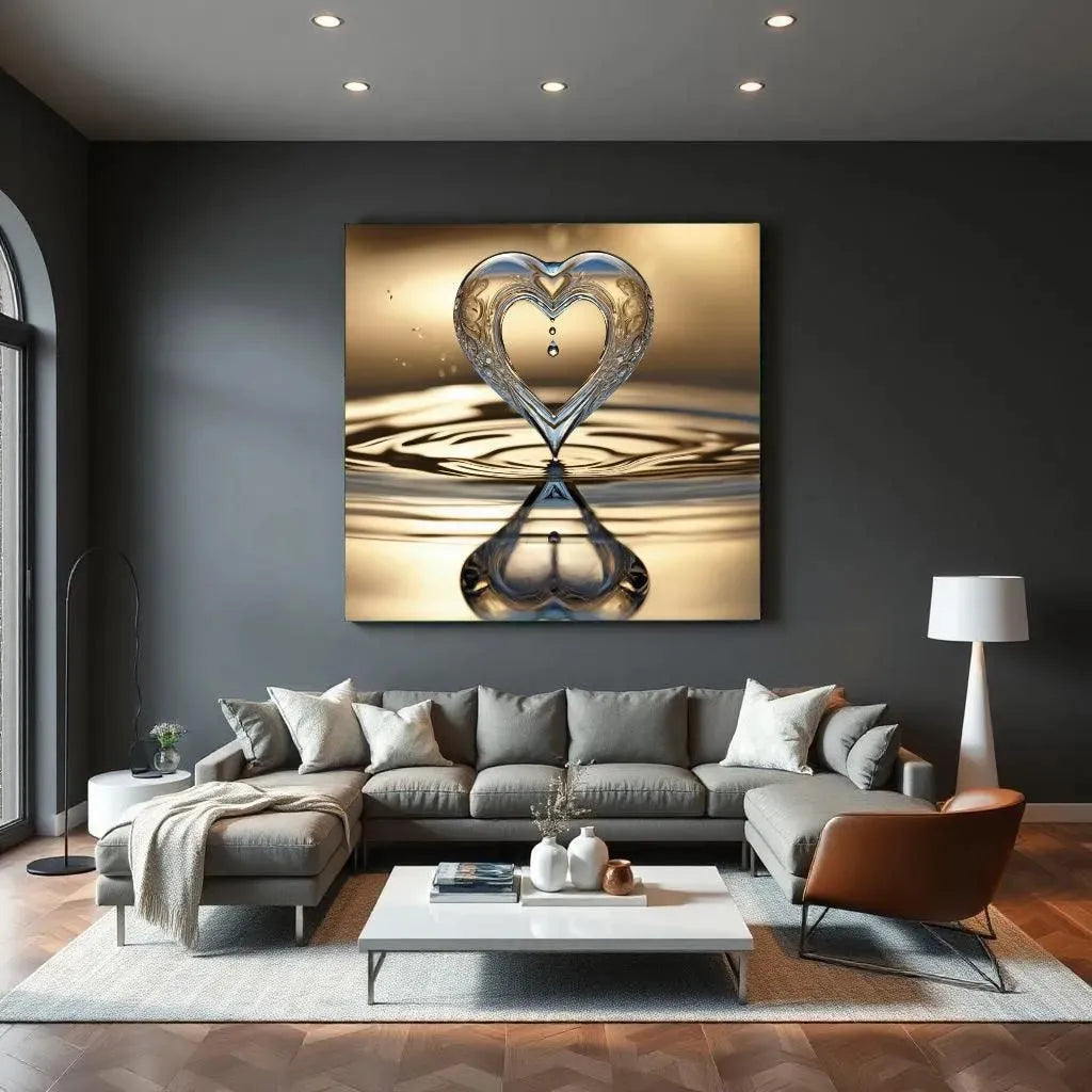Heart's Drop - Online Schilderij - Canvas Schilderij