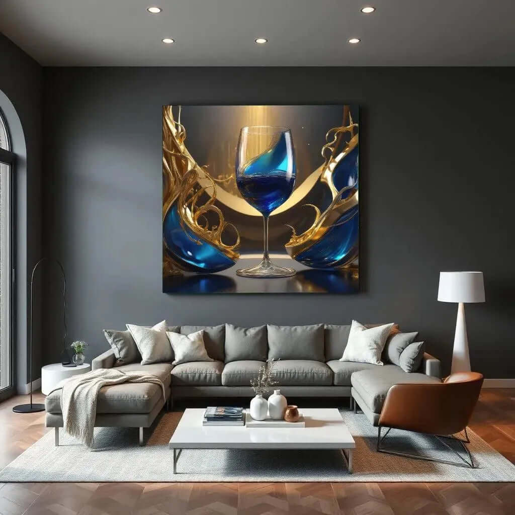 Royal Blue - Online Schilderij - Canvas Schilderij