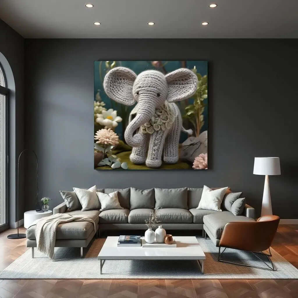 Little Grey - Online Schilderij - Canvas Schilderij