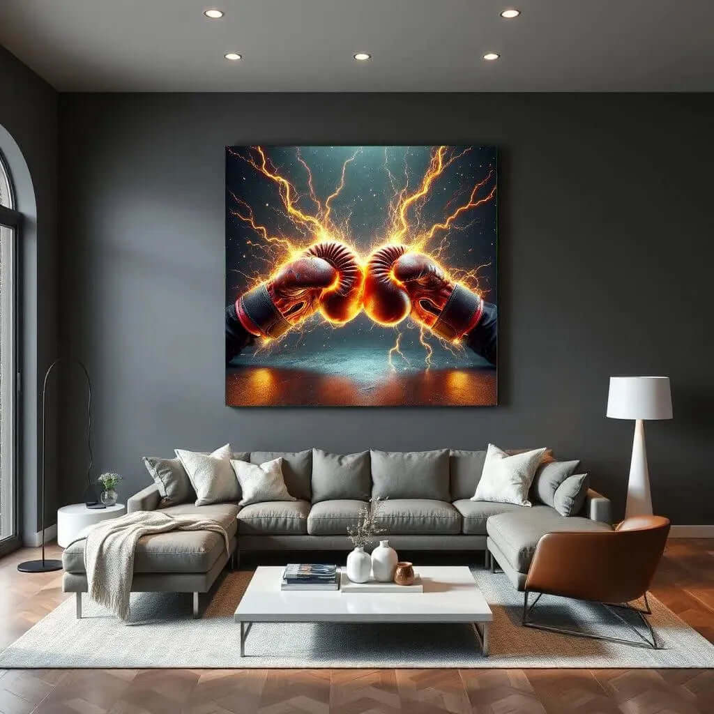Knockout Blow - Online Schilderij - Canvas Schilderij