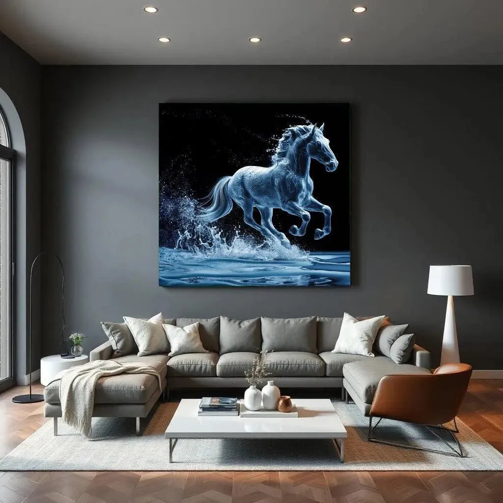 Water Horse - Online Schilderij - Canvas Schilderij