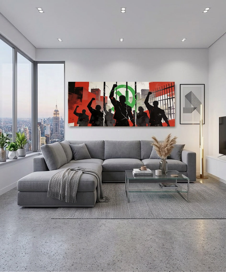 Canvas Schilderij They don’t care about us
