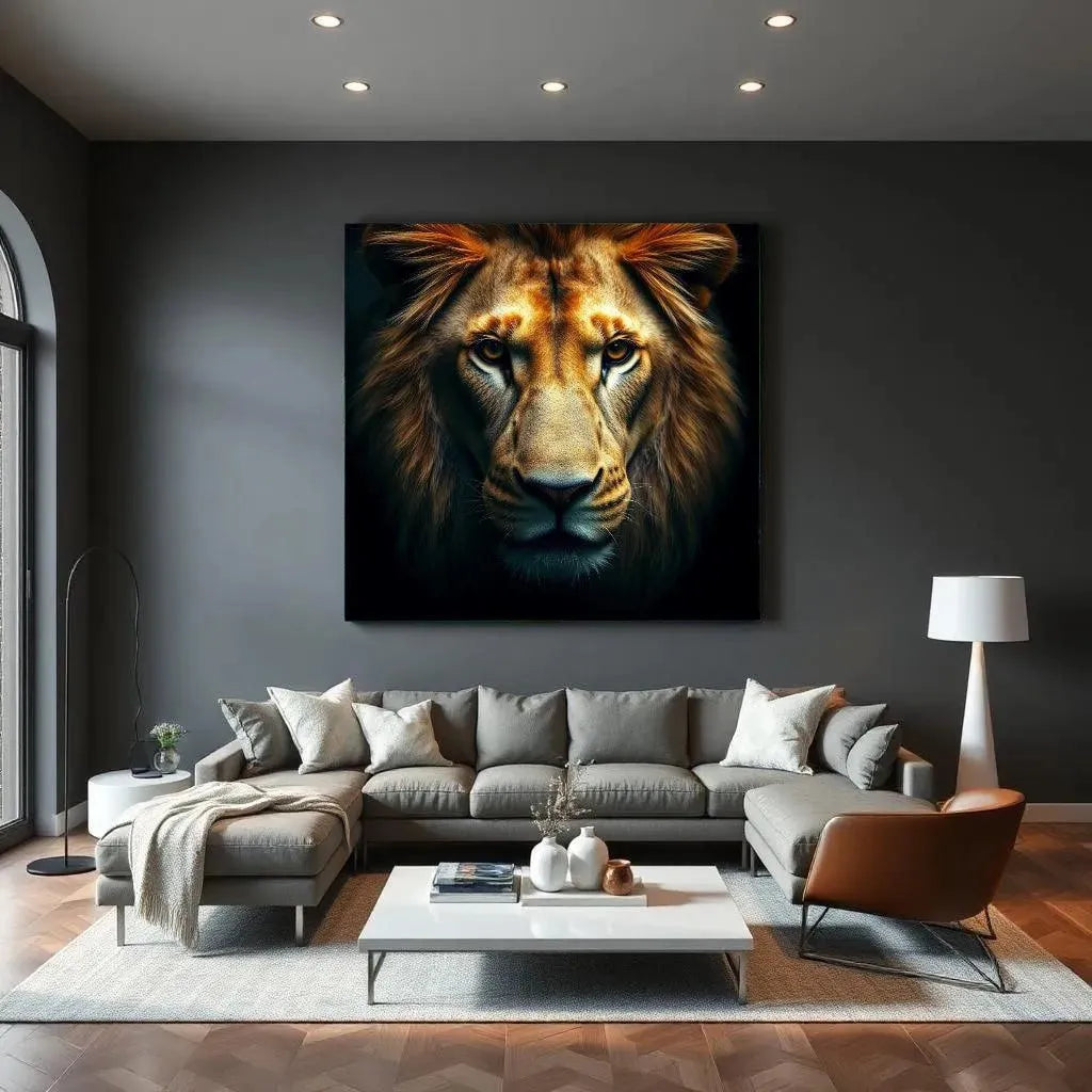 King of the Beasts - Online Schilderij - Canvas Schilderij