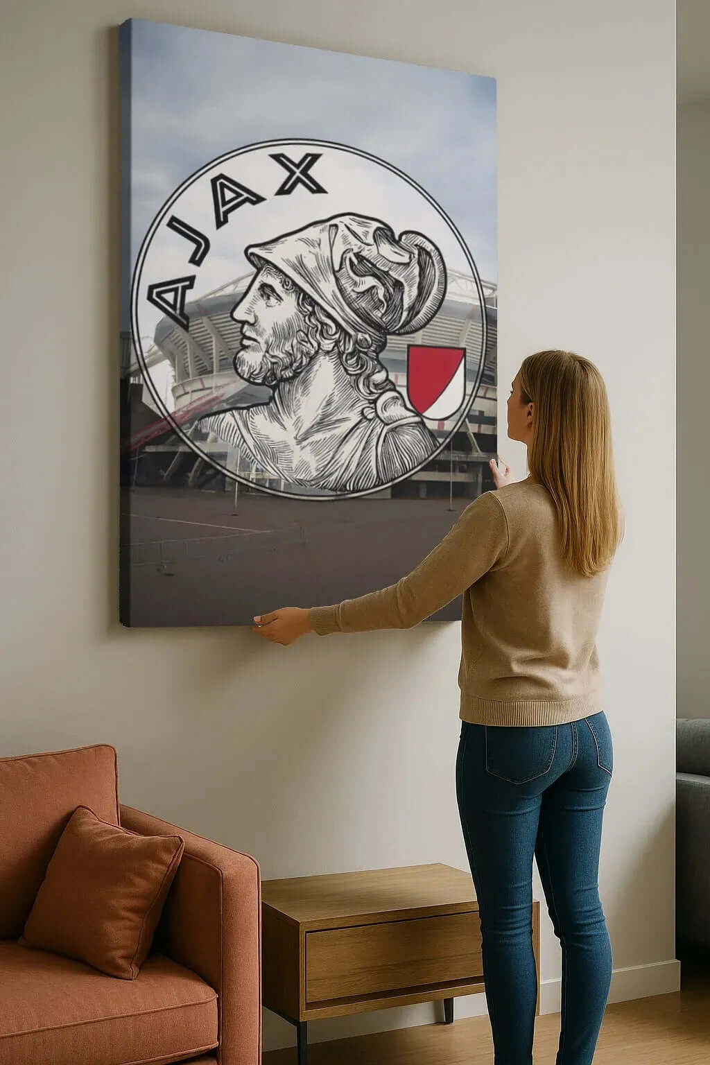 Old AJAX de Arena - Online Schilderij - Canvas Schilderij