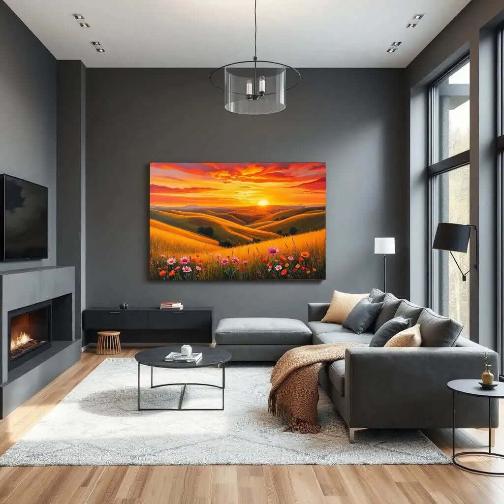 Painted Horizon - Online Schilderij - Canvas Schilderij