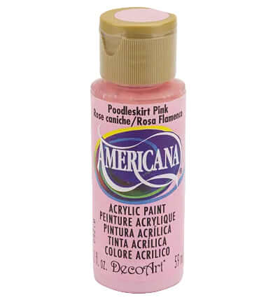 Poodleskirt Pink Americana decoart