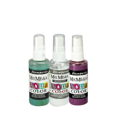 Stamperia Aquacolor Cozy Family – Sprayverfset 3 × 60 ml