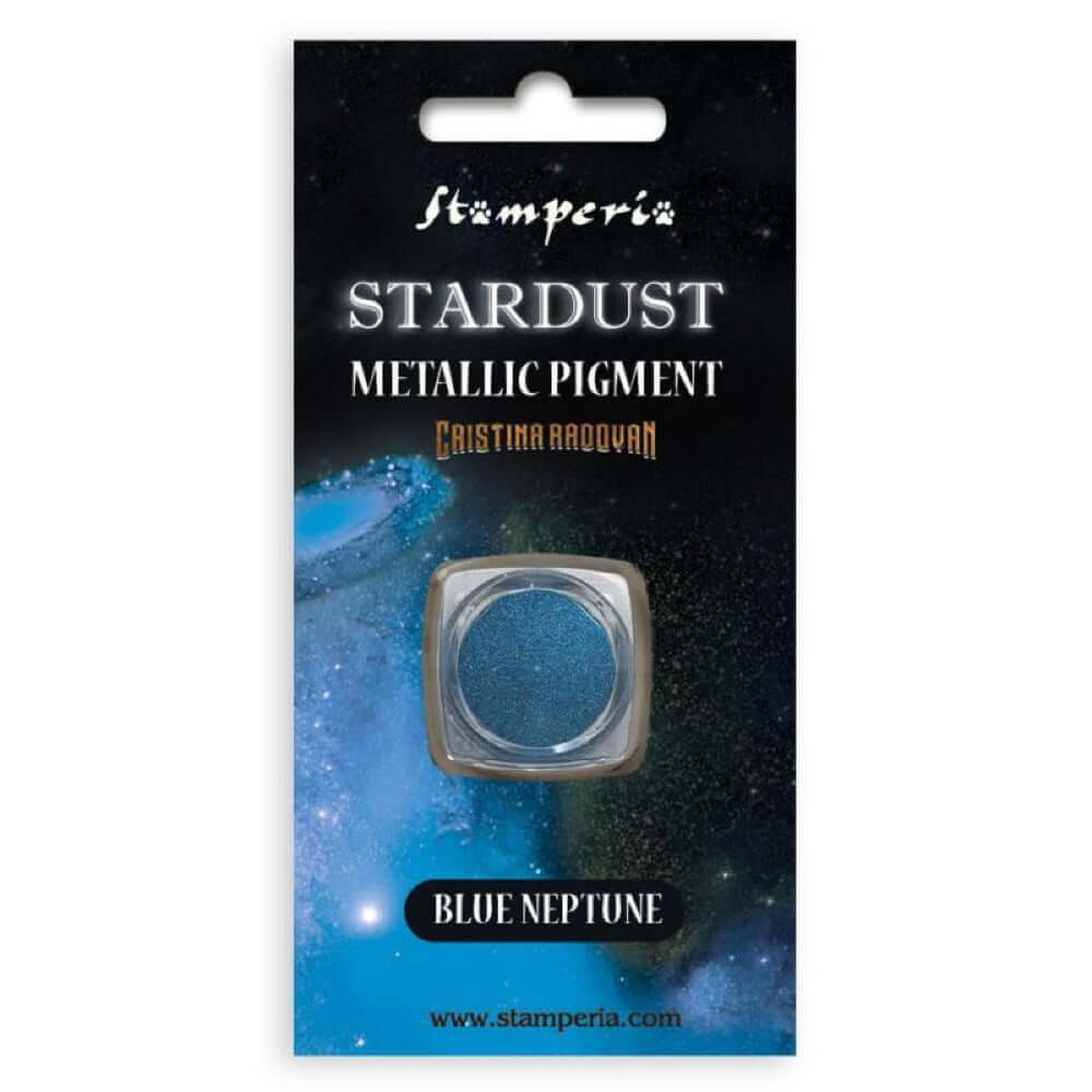Stamperia Stardust Pigment Blue Neptune blauw