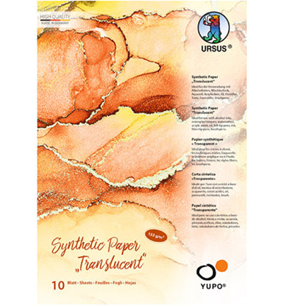 Ursus Synthetisch Yupo Papier Translucent Wit 153 g/m² met 10 vellen voor kunstwerken