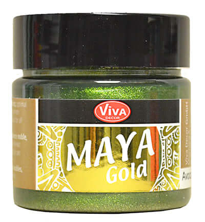 ViVa Decor Maya Gold Avocado groene metallic effectverf 45 ml