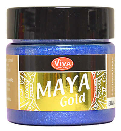 ViVa Decor Maya Gold Blauw metallic effectverf 45 ml