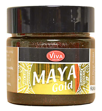 ViVa Decor Maya Gold Cacao bruine metallic effectverf 45 ml