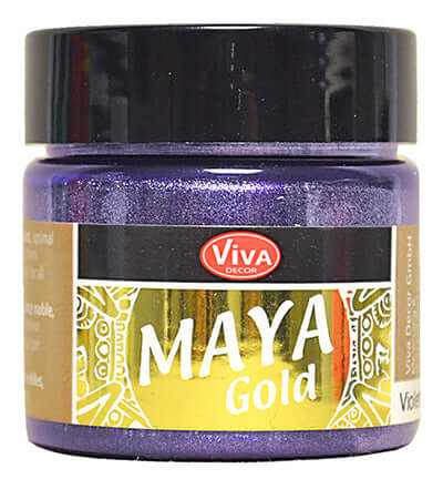 ViVa Decor Maya Gold Paars metallic effectverf 45 ml