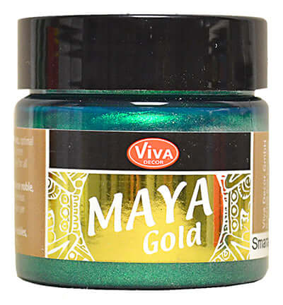 ViVa Decor Maya Gold Smaragd groene metallic effectverf 45 ml