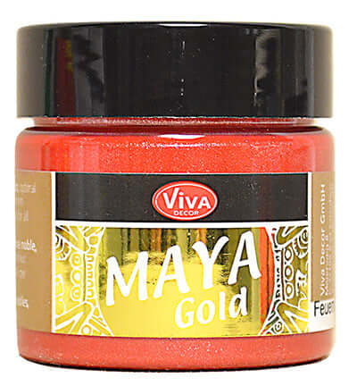 ViVa Decor Maya Gold Vuurrood metallic effectverf 45 ml