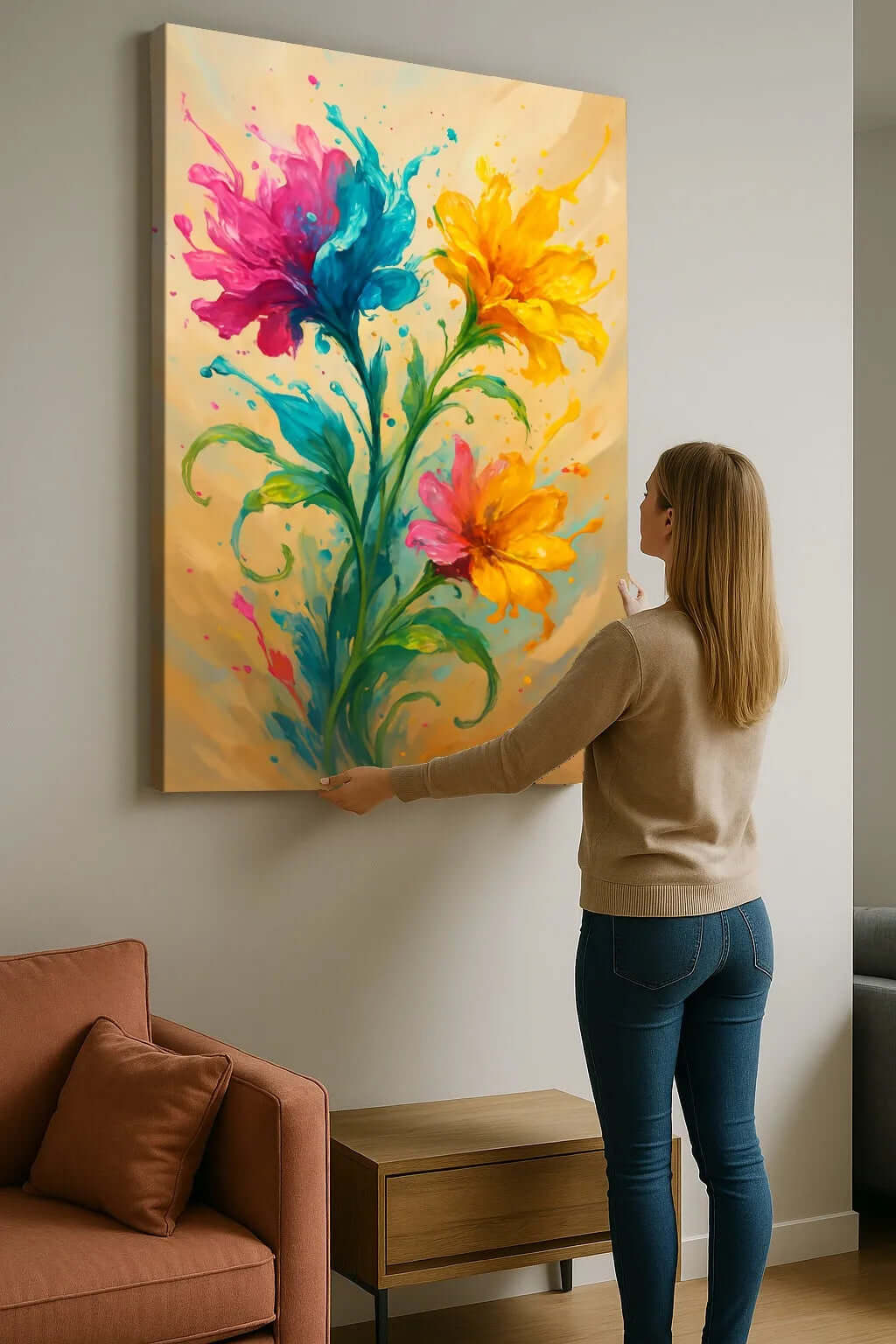 Watercolor Florals - Online Schilderij - Canvas Schilderij