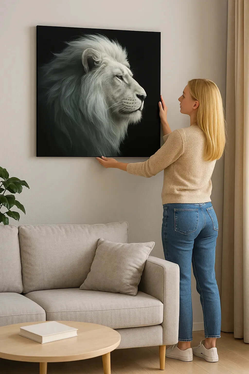 The White King - Online Schilderij - Canvas Schilderij