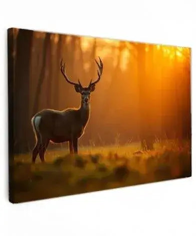 Buck at Sunset - Online Schilderij - Canvas Schilderij