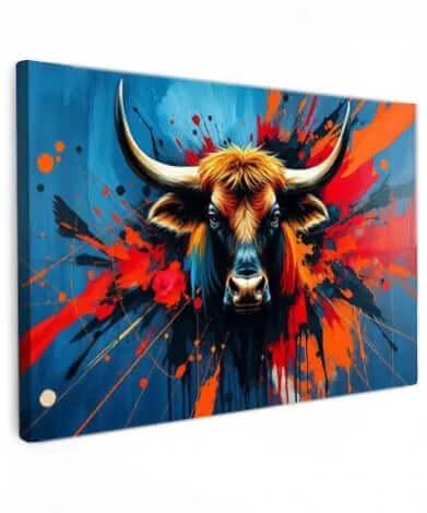 Bull Art - Online Schilderij - Canvas Schilderij